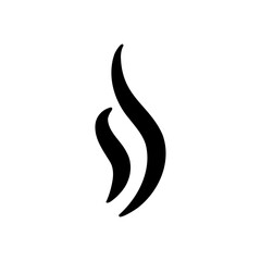 Fototapeta premium Smoke lines. Hot vapors that evaporate from food and beverages.