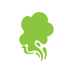 Smoke effect. Bad smell and dust floating in the air.