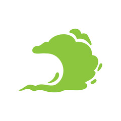 Smoke effect. Bad smell and dust floating in the air.