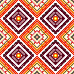 Bohemian ethnic geometry seamless pattern traditional design for background, carpet, wallpaper, garment, wrap, batik, fabric, embroidery, crochet