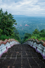 Stairs of  temple in chiangmai, thailand