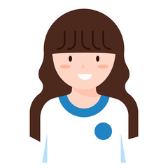girl flat icon