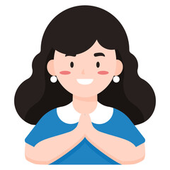 woman flat icon