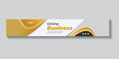 corporate youtube channel art business cover template 