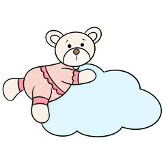 Cute bear cartoon design character 