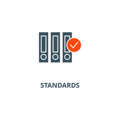 Standards icon vector illustration concept isolated on white background used for web and mobile