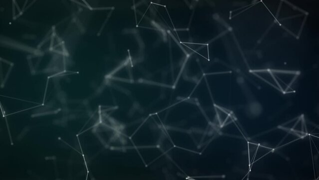 Network connection and cloud computing concept. Big data visualization with digital background of dots and lines 3D abstract rendering