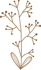 Flower doodle transparency for decoration.	