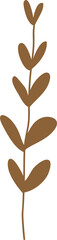 Leaf doodle transparency for decoration.	