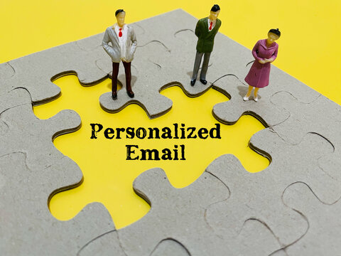 Personalized Email With Business Team With Puzzle Pieces