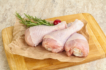 Raw chicken leg Drumstick for cooking