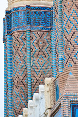 Twin minarets madrasah in Sivas city - Sivas is a tourist magnet city of modern Turkey with many...