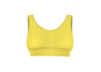 Yellow woman top. vector illustration