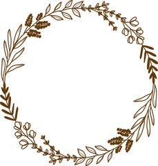 Wreath transparency for decoration.