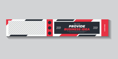 Youtube Channel Banner and web Template