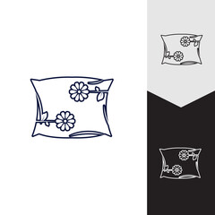 Pillow Logo Vector Icon template