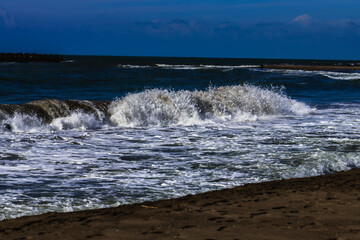 夏の砂浜の風景