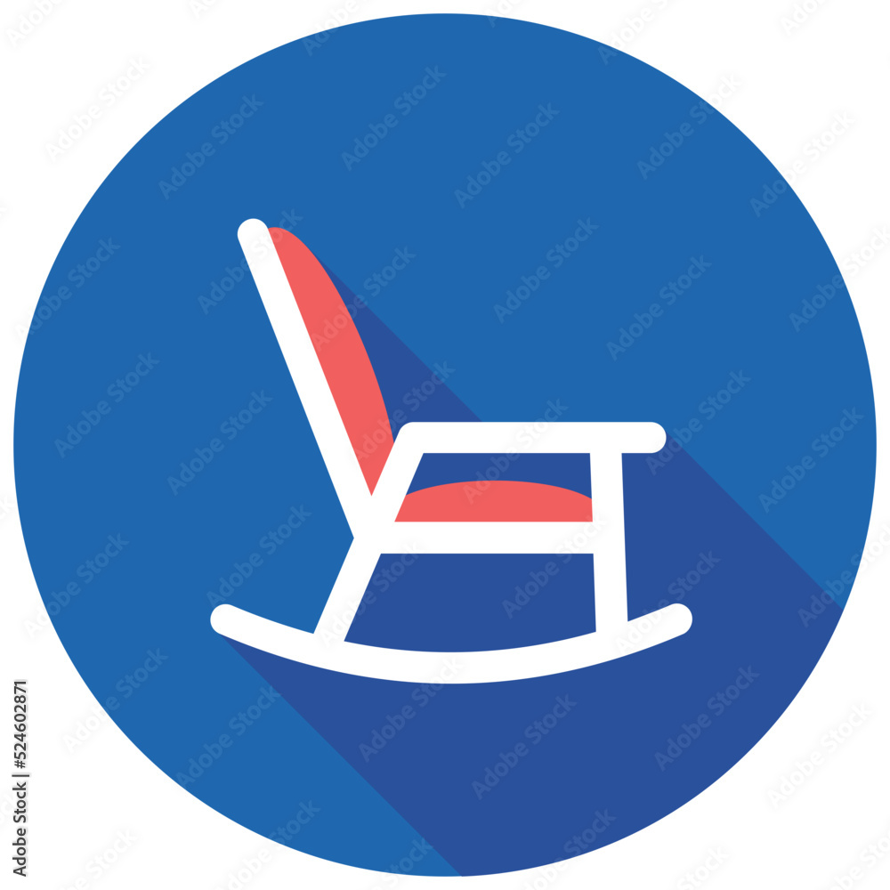 Sticker rocking chair