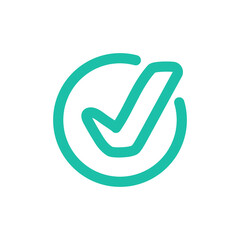 wrong check mark icon long shadow for validation isolated on a white background