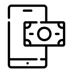 online money line icon