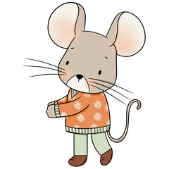 Cute mouse cartoon design character 