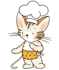 Cute cat cartoon design character