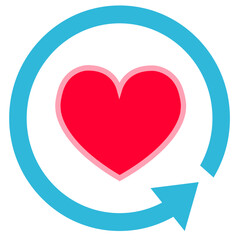 Heart icon sign symbol deign