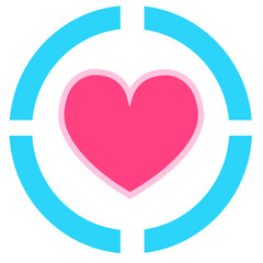 Heart icon sign symbol deign