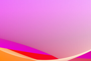 orange yellow pink purple bright colorful minimalist gradient background with colorful gradient waves at the bottom