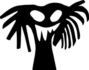 Halloween Background Scary Tree