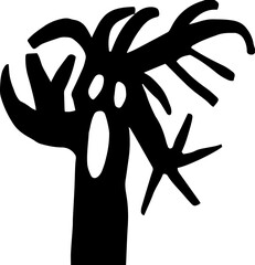 Halloween Background Scary Tree