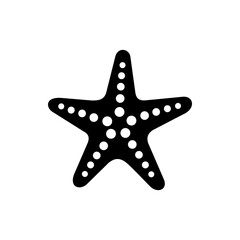 Starfish Icon Vector Silhouette For Starfish Logo Illustration Editable - obrazy, fototapety, plakaty