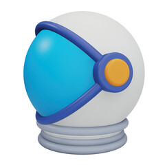 Helmet 3d rendering isometric icons.