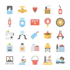 Icons Pack of Industrial and Construction 
