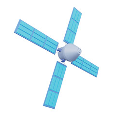 Space capsule 3d rendering isometric icons.