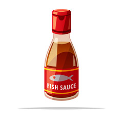 Fish sauce vector isolated illustration