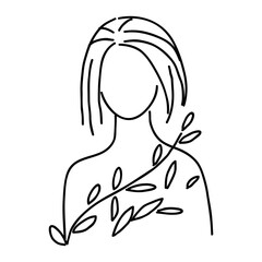 woman line art
