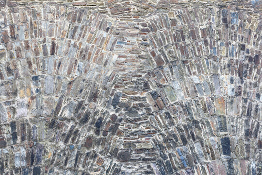 background picture from grey drystone wall