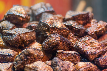 Chinese traditional food - fried stinky tofu