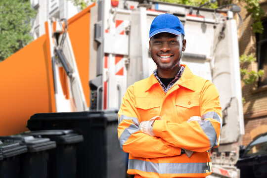 Garbage Removal Man Doing Trash