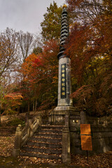 Obraz premium Yase-Momiji-No-Komichi（八瀬 もみじの小径）in Autumn