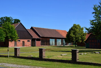Fototapeta na wymiar Historical Farm in the Village Böhme, Lower Saxony