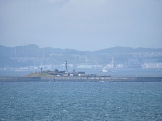 東京湾に浮かぶ第二海堡