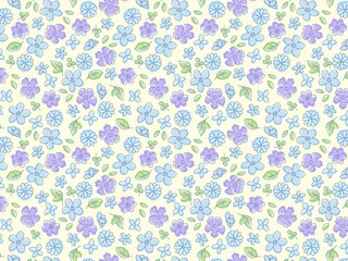 壁紙　シックな小花