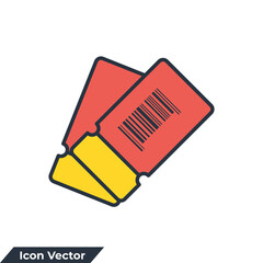 coupon icon logo vector illustration. Discount Coupon symbol template for graphic and web design collection