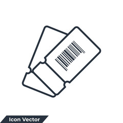coupon icon logo vector illustration. Discount Coupon symbol template for graphic and web design collection