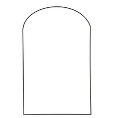 Modern shape frame outline