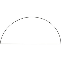 Modern shape frame outline