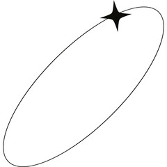 Modern shape frame outline