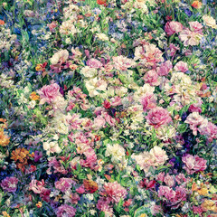 Beautifull illustration of wild flower background